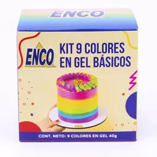 Kit 9 Colores Básicos Gel Enco