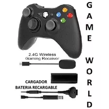 Xbox 360 * Control + Receptor + Bateria+ Cargador Game World