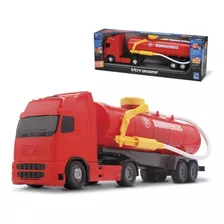 Caminhão De Brinquedo Bombeiro Voyager Joga Água De Verdade