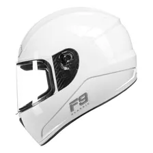 Capacete Fly F9 Hg Classic Brilho-branco Fechado Promoção