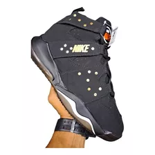 Botas Zapatos Jordan 7 Puntos Negra Dorada Caballero Barkley