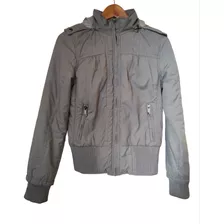 Campera Gris Bomber Stone Mujer