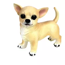 Cachorrinha Chihuahua Mel Resina Pet Dog Amigo Decoração 