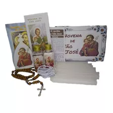 Kit Novena São José Com Cordão Patrono Das Famílias Poderoso Intercessor Fé E Devoção Hesed Shalom Glorioso São José Valei Me São José