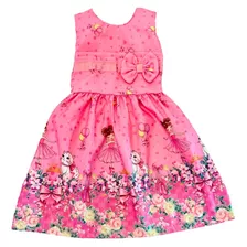 Kit 5 Vestidos Infantil Floral Manguinha Atacado