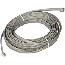 08115 Cable Modular Recto Rj12 6p6c, Plateado (50 Pies,...