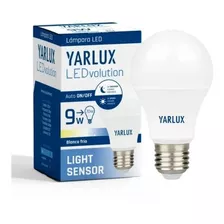 Lampara Led Fotocelula Sensor De Luz 9w Luz Calida Yarlux