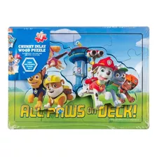 Paw Patrol Rompecabezas De Madera 18 Piezas