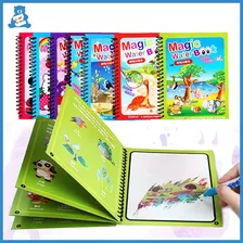 4 Libros Mágicos De Agua Para Colorear, Juguete Educativo