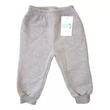 Pantalon Liso Frisa Puño Bebe Algodón Premium Hasta 4 Años 