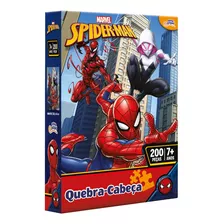 Quebra Cabeça Puzzle Infantil Homem Aranha 200 Peças Toyster