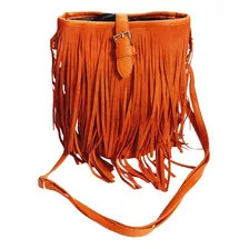 Cartera Bolso Mujer Elegante Bandolera Flecos Ecocuero