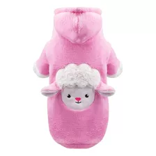 Roupa Pet Cachorro Casaco Blusa Inverno Soft Rosa Ovelha