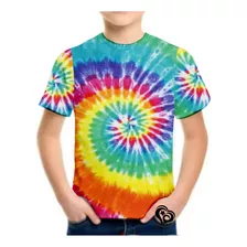 Camiseta Tie Dye Masculina Infantil Tai Dai Blusa