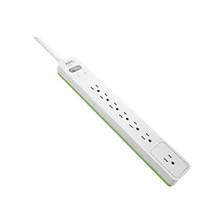 Power Strip Surge Protector, Pe76w, 1440 Joule, Flat Plug, 7