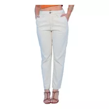 Calça Jeans Feminina Slouchy Sarja Com Elástico