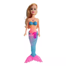 Boneca Infantil Princesa Sereia Cauda Brinquedo Menina Bebê