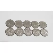 Lote 10 Moedas De 20 Centavos 1988 Flor De Cunho - Escassa!