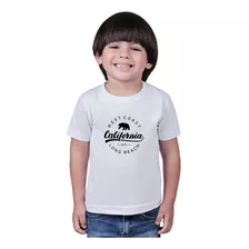 Camiseta Infantil Preta Branca Com Estampa 100% Algodão