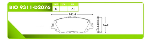 Balatas Delanteras Para Lexus Es350 2019-2021 Bio9311d2076 \u0026 Foto 6