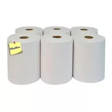 4 Rollos Bobinas Papel Tissue Toalla 20cm X 200mts Blanco