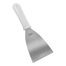 Espátula 10cm Reta Chapeiro Aço Inox Profissional Hamburger Cor Unica