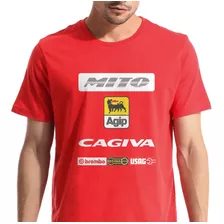 Camiseta Camisa Moto Cagiva Mito 125 2000 2 Tempos Algodão