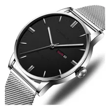 Crrju Reloj de lujo Casual Fechador Para hombre de negocios