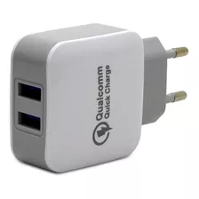 Carregador Turbo Power Com 2 Usb 5v 2.4a Bivolt Hc-23