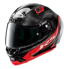 Capacete X-lite X-803 Rs Hotlap Vermelho Fibra De Carbono