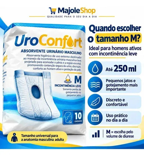Absorvente Urinário Masculino Uroconfort