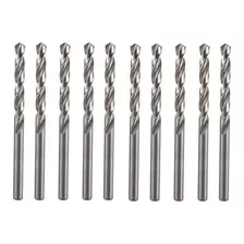 Kit 10 Brocas De Aço Rápido Hss 7/32 5,56 Mm Para Metal