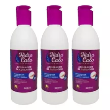 Kit 3 Loção Emoliente Cutículas Calosidades Hidracalo 300ml