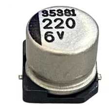 (10x) Capacitor Eletrolítico Smd 220uf 6,3v 20% 5,5x6,5mm