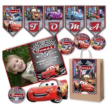 Kit Imprimible Cars Invitaciones Cumples Candy 100% Editable