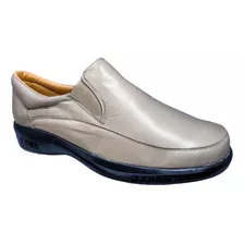 Zapato Piel Borrego Cómodo Mocasín Pie Diabetico Confort M02