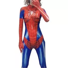 Mono Spiderman Halloween Cosplay Disfraz Rojo Azul