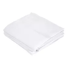 Pano De Boca Pinte E Borde Luxo Branco 35x35cm Kit C/10