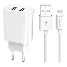 Carregador Rápido 2x Usb Compatível Com iPhone 11 12 X