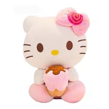 Peluche Hello Kitty, 30 Cms. Helado. Gato. Muñecos. Rosa.