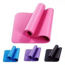 Mat Yoga Colchoneta Plegable 10mm Pilates Caucho Bandas Color Rosa