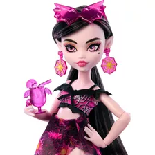 Boneca Draculaura Monster High Scare Adise Island Ilha Praia