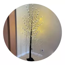 Arbol Minimalista Flor Del Cerezo Luz Led Calida 180cm 