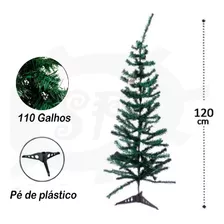 Árvore De Natal 120 Cm 110 Galhos Verdes - Imediato Cor Verde