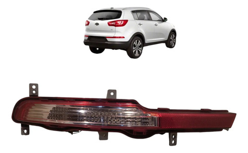 Lanterna Parachoque Sportage 2011 A 2015 Traseira Esquerda