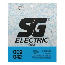 Encordoamento Sg Cordas 09 P/ Guitarra Extra Light 5145