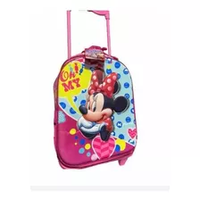 Mochila Escolar Minnie Mouse Con Ruedas