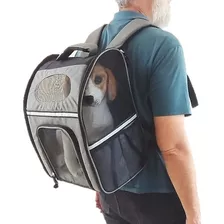 Mochila Bolsa Transporte Pet Faixa Refletiva Bem Ventilada