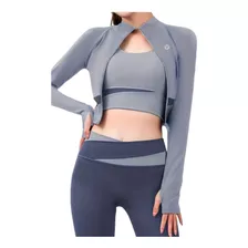 Chamarra Deportiva Galasport Para Mujer Gym Yoga Rib