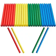 Paquete De 24 Palos De Ritmo De Colores Aula De Niños,...